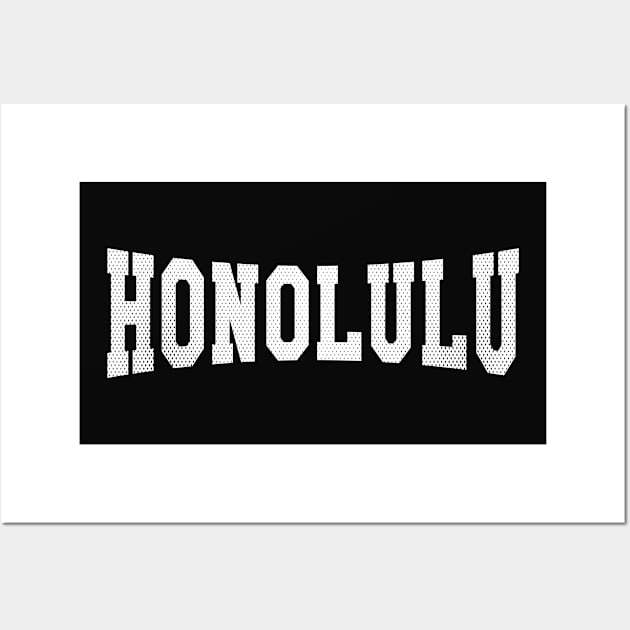 Honolulu, Hawaii - HI School Typography Wall Art by thepatriotshop